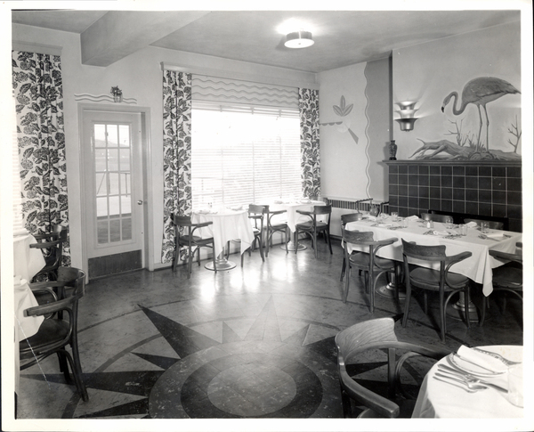 Another angle of the inside of the Yacht Club’s dinning room, seated about 100