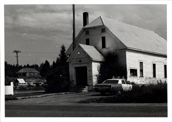 Old police station building. Image contains the text: "Police 193"