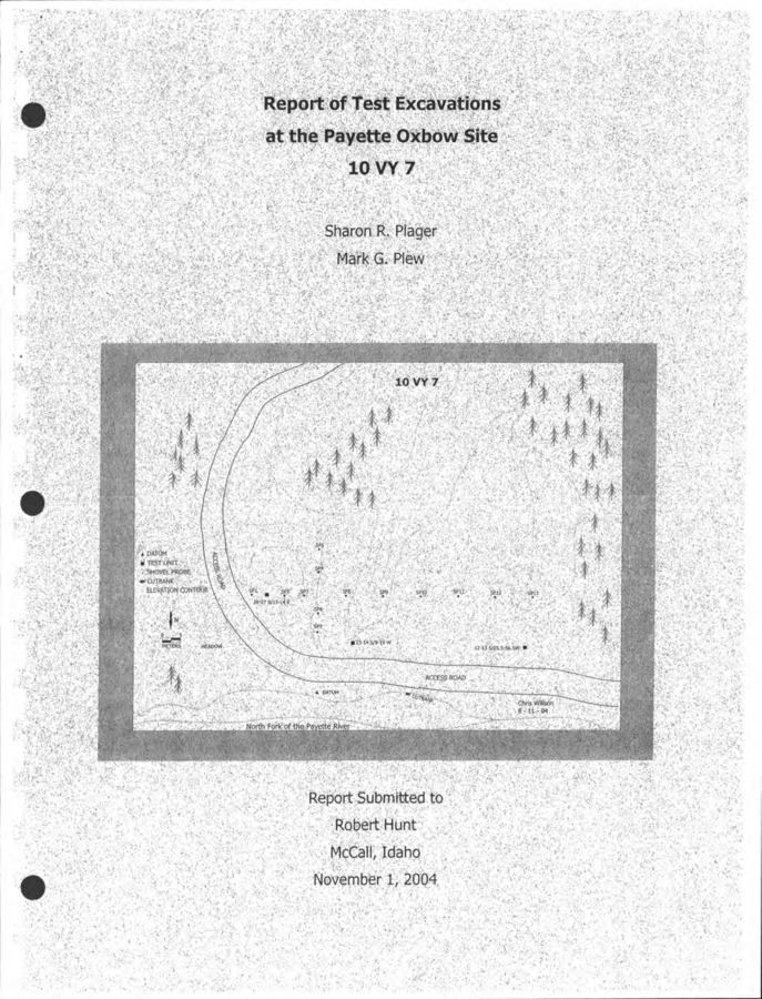 18 pages of subject files containing and related to River Crossing - Bob Hunt Developer