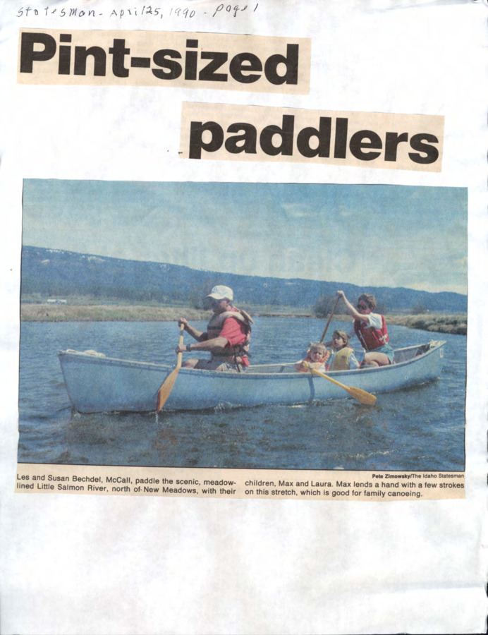 20 pages of subject files containing and related to Sports: Canoes and Canoeing; Boating; Rowing