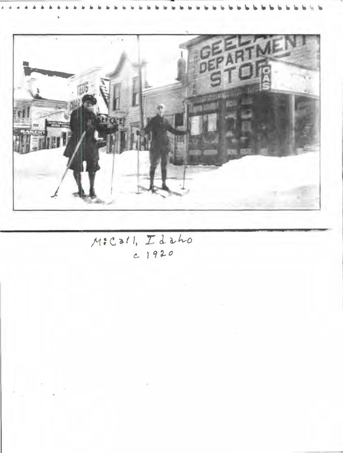 17 pages of subject files containing and related to McCall Winter Carnival 1924-1926