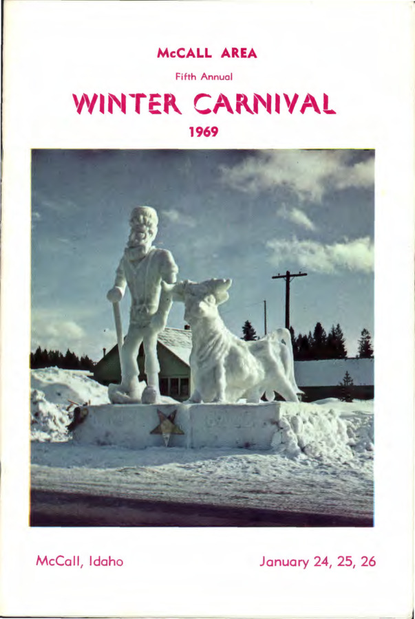 46 pages of subject files containing and related to McCall Winter Carnival 1969