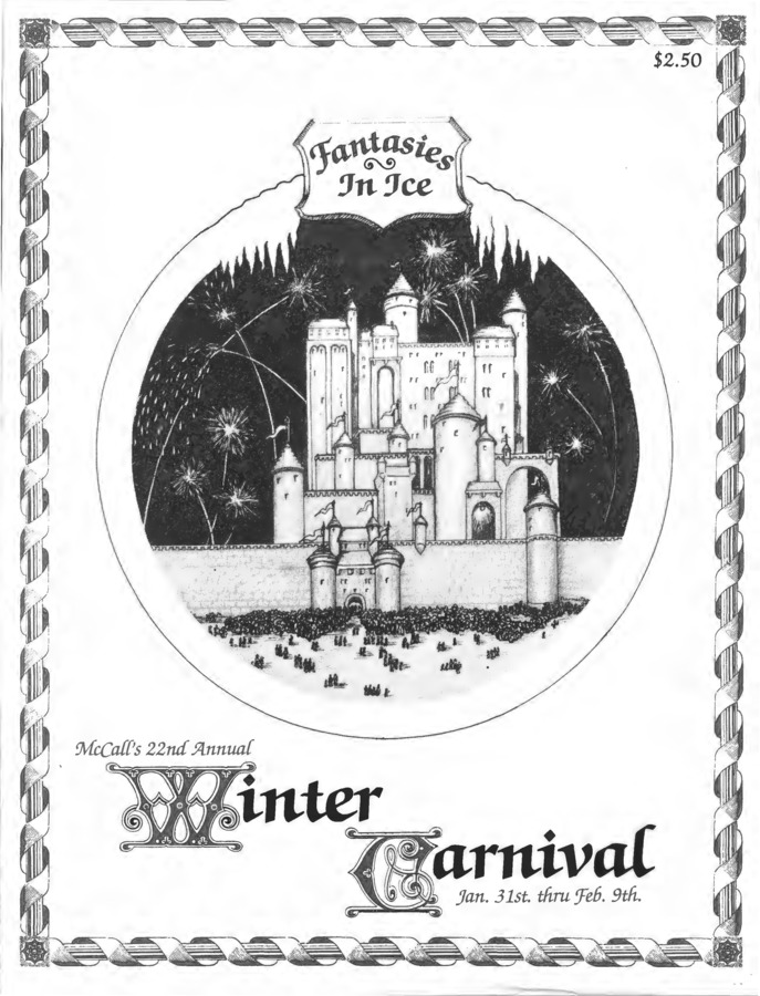 53 pages of subject files containing and related to McCall Winter Carnival 1986