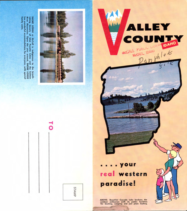 171 pages of subject files containing and related to Valley County, Idaho: History