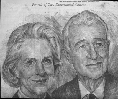 5 pages of family history documents containing and related to Dr. William W. Hall; Lucy Street Hall - including: News article; obits; memorial