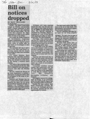 3 pages of subject files containing and related to Idaho Conservation League