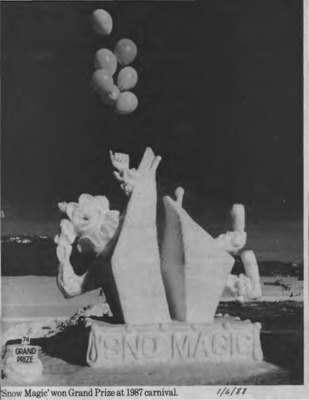 34 pages of subject files containing and related to McCall Winter Carnival 1988