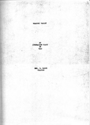 116 pages of subject files containing and related to New Meadows, Idaho: I - 1853-1979