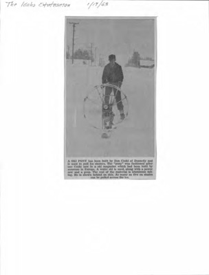 68 pages of subject files containing and related to Winter Sports: Ice Skating