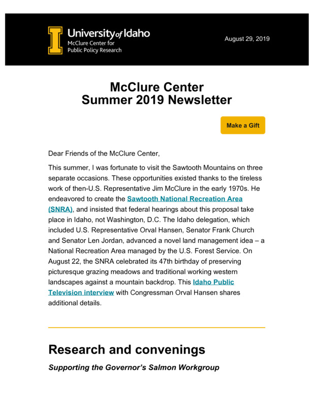 Summer 2019 Newsletter