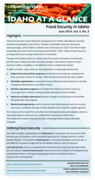 Food Security in Idaho (2014)