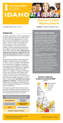 Education for Idaho's Migratory Students (2018)