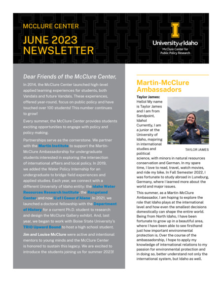 June 2023 Newsletter
