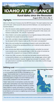 Rural Idaho Since the Recession (2015)