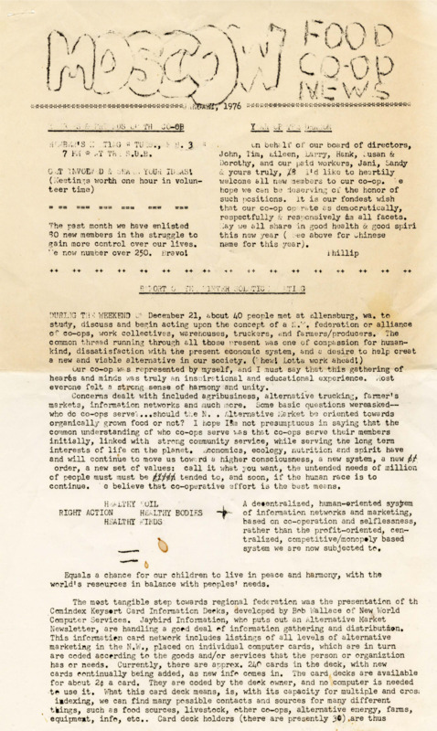 Moscow Food Co-op News January 1976