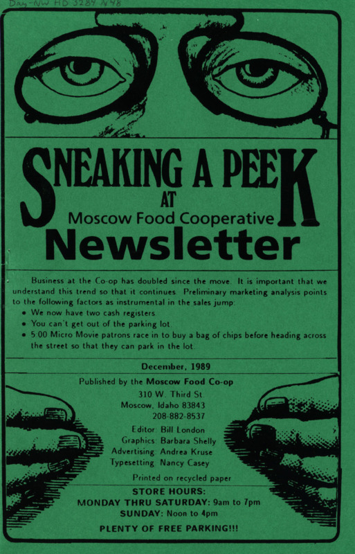 Newsletter December 1989