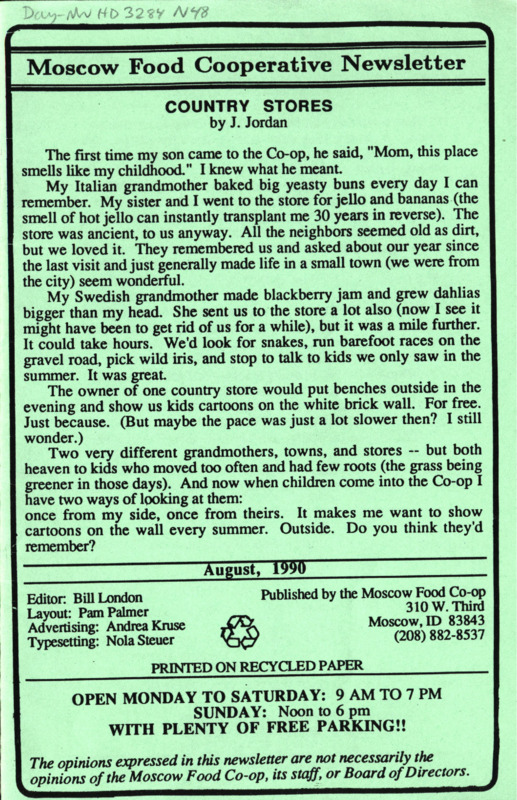 Newsletter August 1990