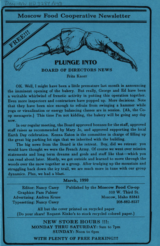 Newsletter March 1990