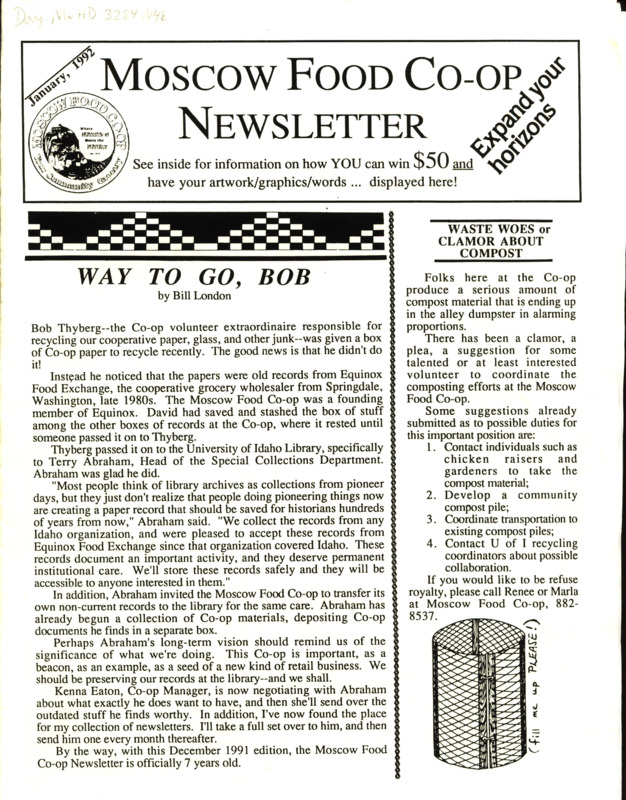 Newsletter January 1992