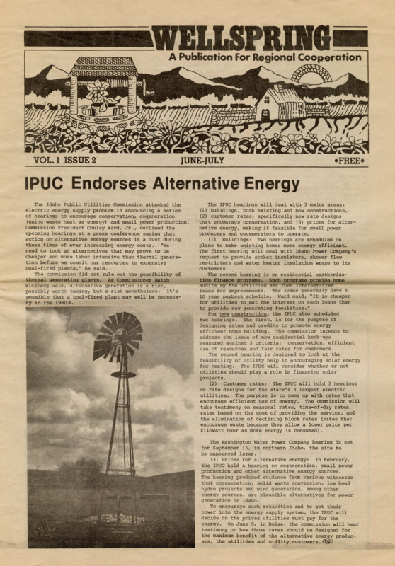 Wellspring: A Publication For Regional Cooperation