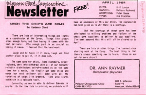 Newsletter April 1988