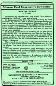 Newsletter August 1990