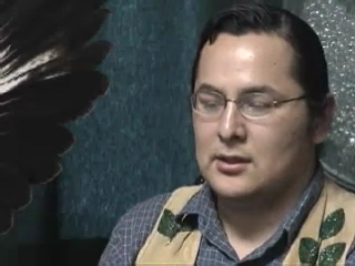 Nakia Williamson discusses the beadwork he did for one of his powwow regalia vests