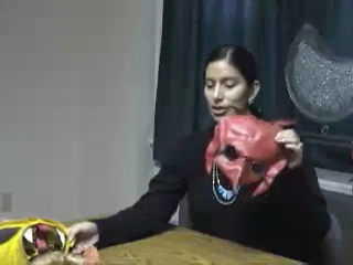Angel Sobotta discusses the use of masks in one of her plays