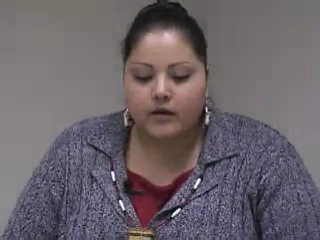 Yvonne LeCornn reads one of her poems, "Native American Goddess and Alaskan Native Queen."