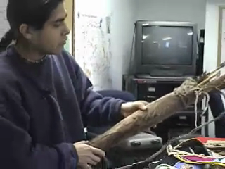 Josiah Pinkham discusses the making of arrow points, both stone and metal