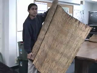 Josiah Pinkham discusses the use of the tule reeds for ceremonial mats and the construction of lodges