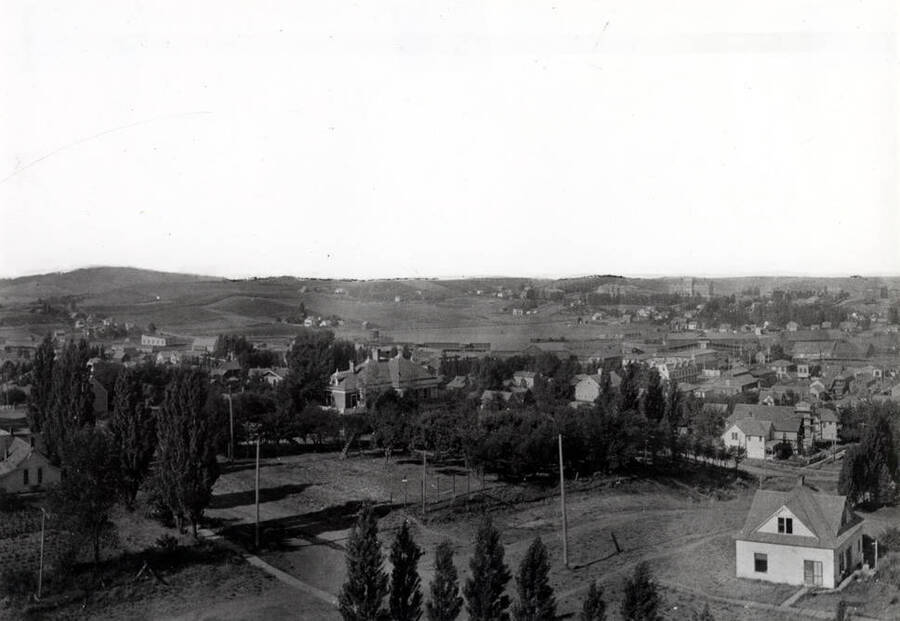 Part 2 of 4 parts looking southwest from Courthouse at Moscow about 1910.