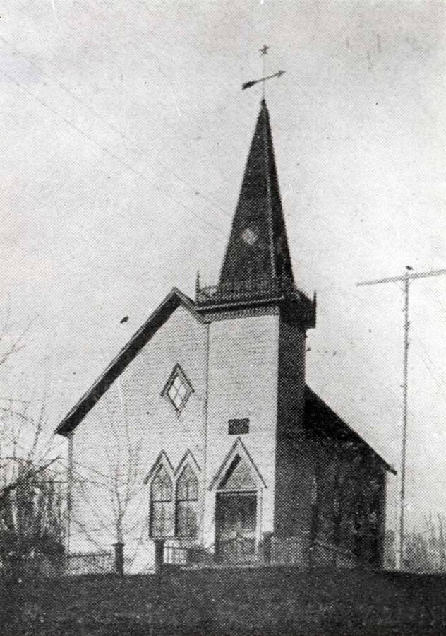 Organized October 12, 1884, with 13 charter members. First church was built in 1888 at the northwest corner of Second and Van Buren streets, at 420 E 2nd St. Entrance and bell tower were added at a later date. Church was moved to Third Street in 1905, and a larger one was built to replace it.