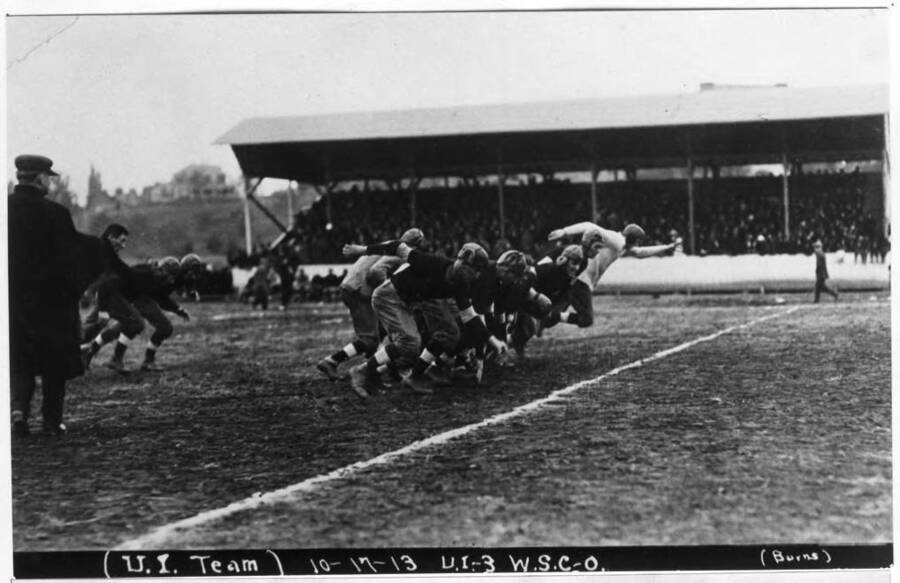 Kickoff, Idaho - Washington State College Game, October 17, 1913