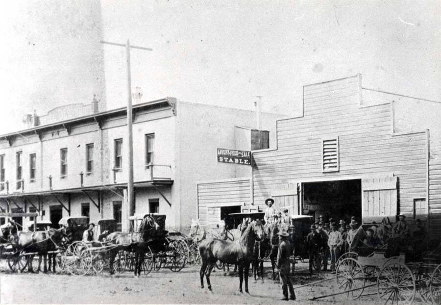 113 North Main Street. West side of Main Street between First and A streets, north of Hotel Del Norte. Picture 1893. Built in 1885 by Stewart Brothers.
