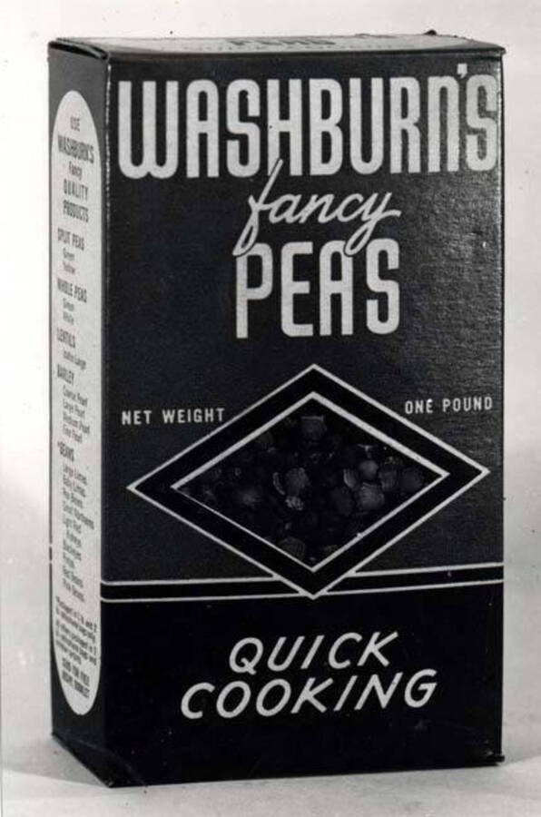 photo of Washburn's Fancy Peas package (box)