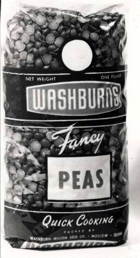[photo of Washburn's Fancy Peas package (bag)]