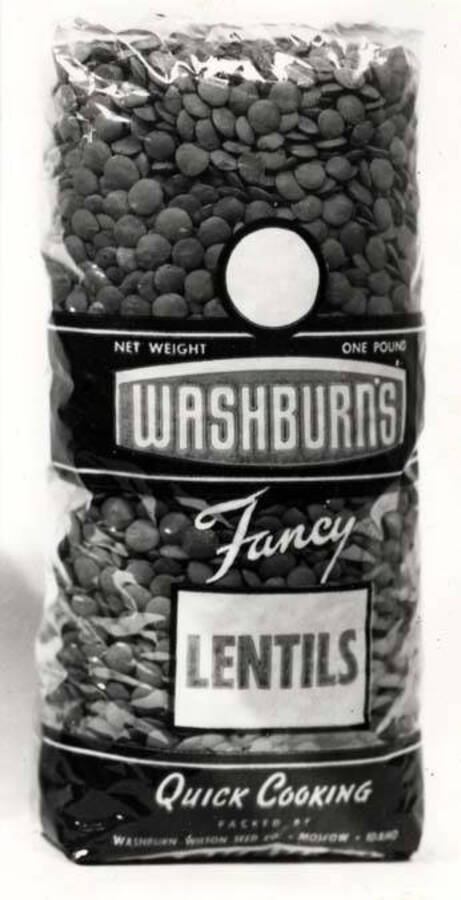 [photo of Washburn's Fancy Lentils package (bag)]