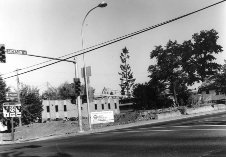 Showing the future home of the First Federal Savings Bank. Picture August 31, 1988. By Clifford M. Ott.