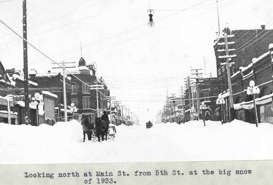 From Fifth Street at the big snow of 1933.
