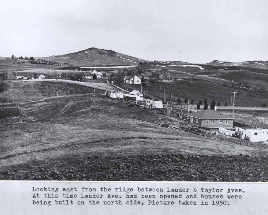 At this time Lauder Avenue had been opened and houses were being built on the north side. Picture taken in 1950.