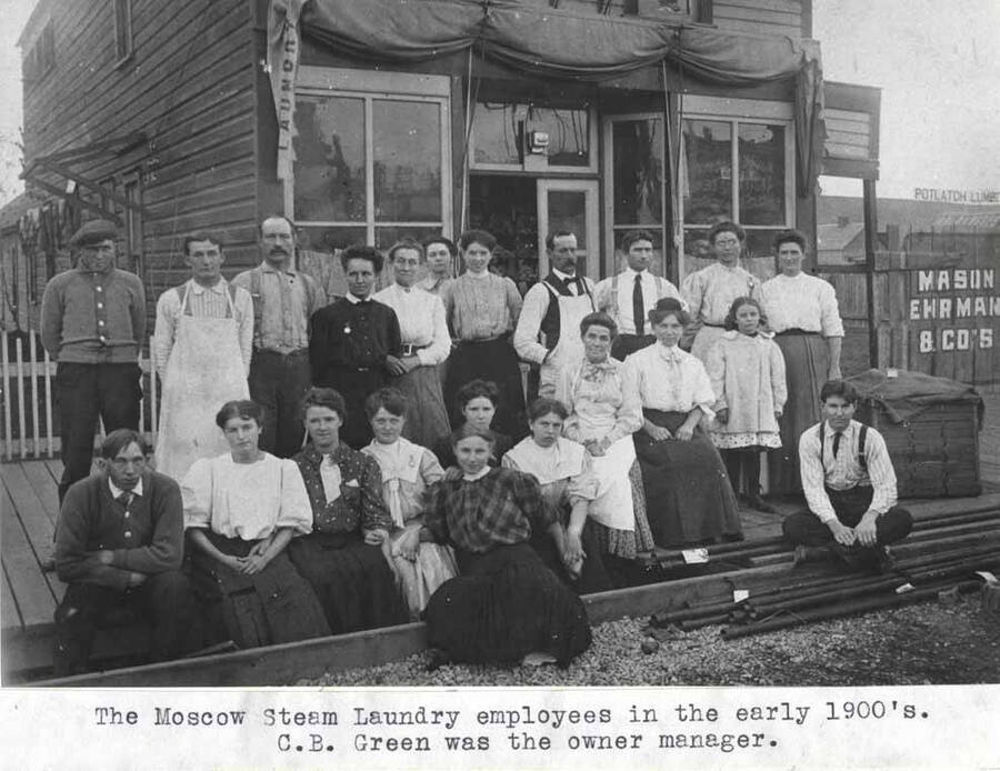 Employees in the early 1900s. C.B. Green was the owner manager.