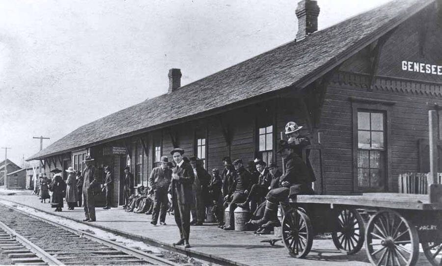 Railroad depot in Genesee.