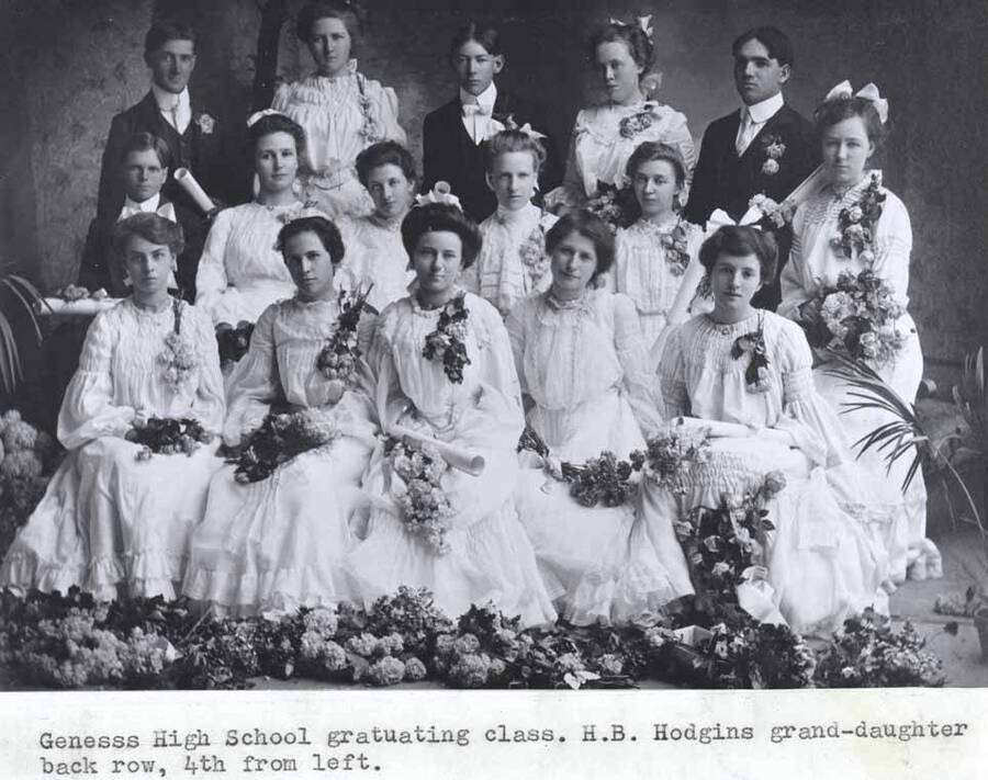 H.B. Hodgins grand-daughter back row, fourth from left.