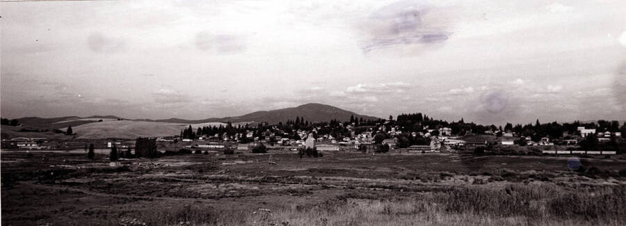 Site of Potlatch Lumber Company [mill] after it was razed. Picture by Clifford M. Ott September 4, 1985.
