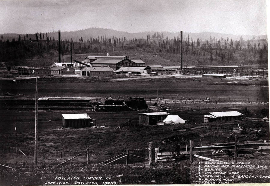 Brick kiln foreground, June 17, 1906.
