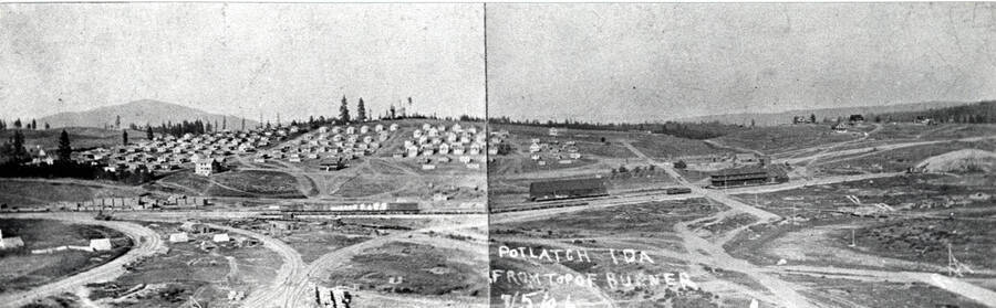 July 5, 1906. Picture taken from top of Potlatch Lumber Company burner. See picture #24 [90-5-024].