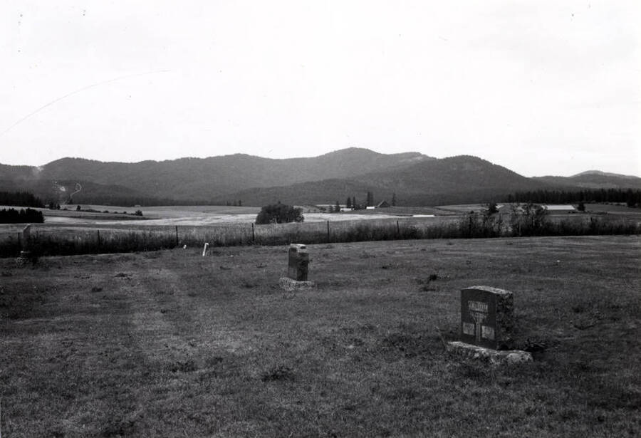 Schwartz tombstone at right. August 23, [1987?].