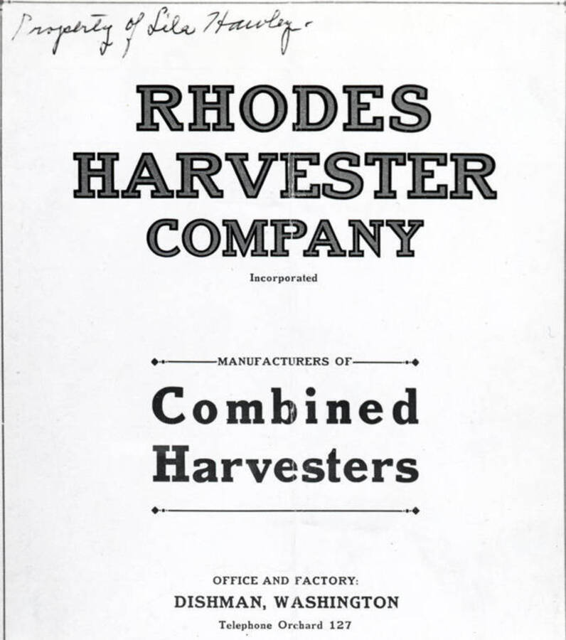 Rhodes Harvester Company