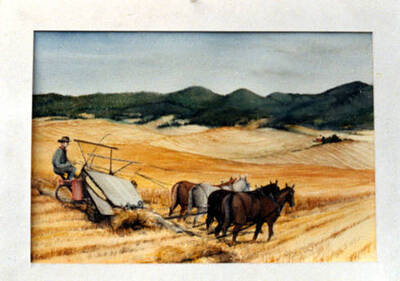 Copy of original water color by Cal Warnick.